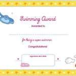 Collection Of Solutions For Swimming Certificate Templates Throughout Free Swimming Certificate Templates