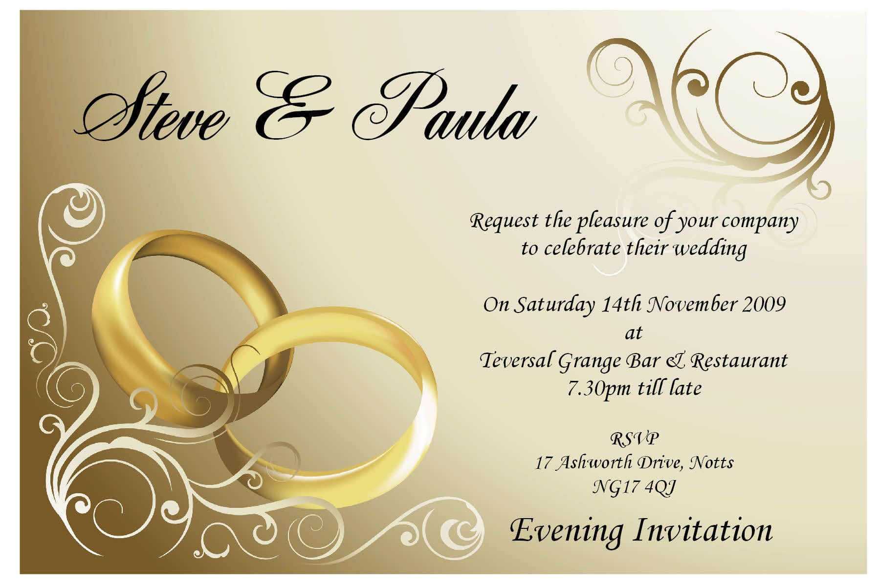 Collection Of Thousands Of Free Affordable Wedding For Free E Wedding Invitation Card Templates