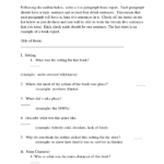 College Book Report Template | Book Report Outline Following Intended For Template On How To Write A Report