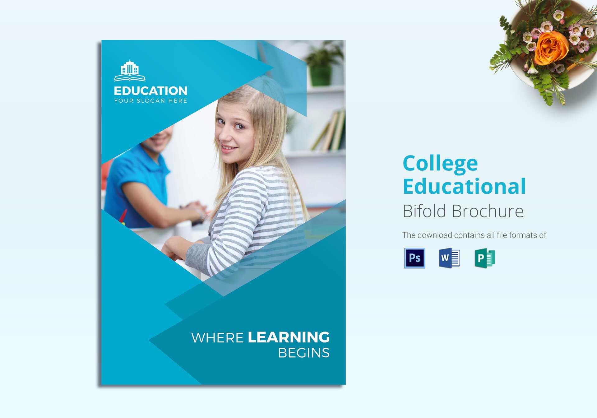 College Educational Brochure Template Inside Brochure Design Templates For Education