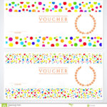 Colorful Gift Certificate (Voucher) Template Stock Vector Within Kids Gift Certificate Template