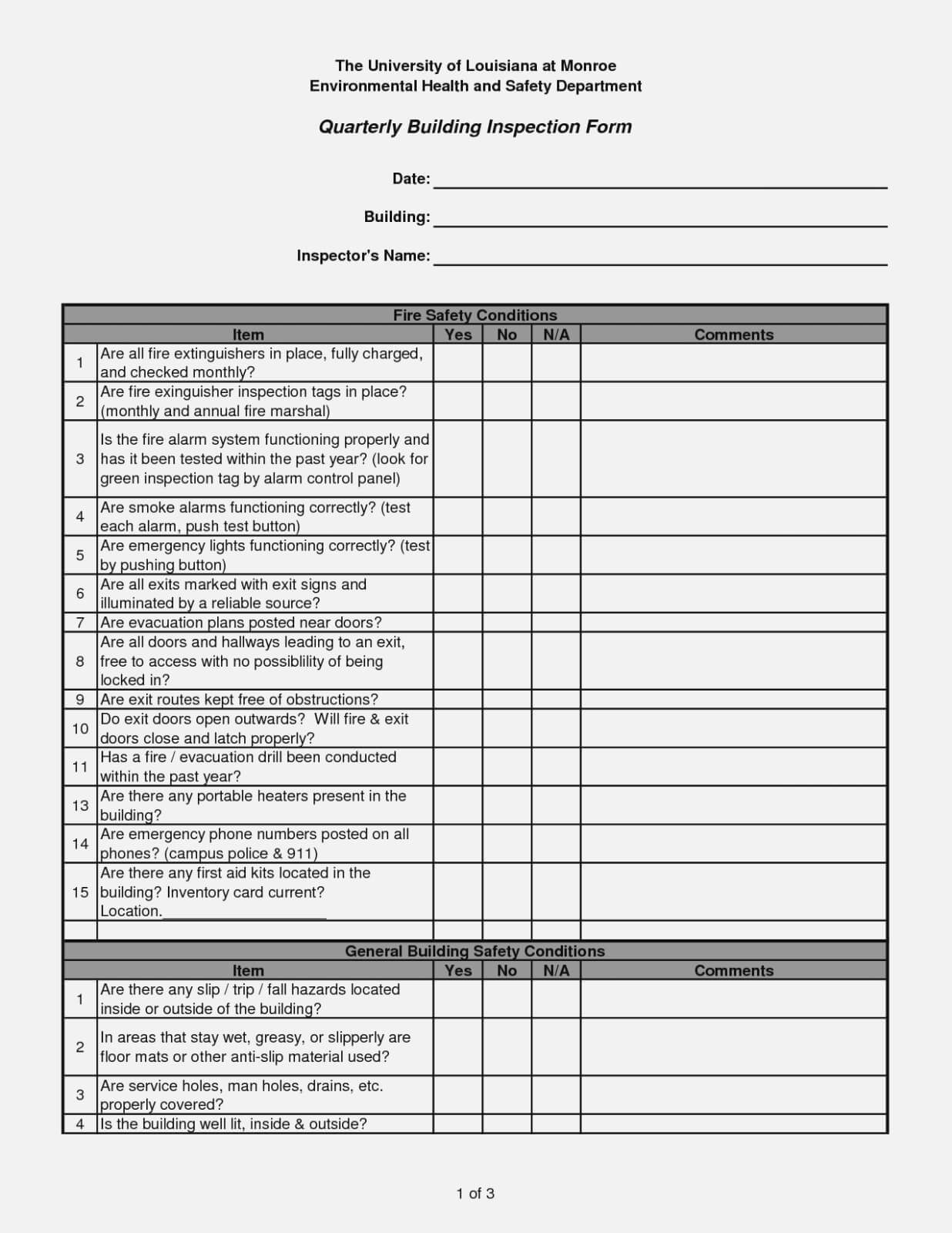 Commercial Building Inspection Report Template Free Nz Within Commercial Property Inspection Report Template