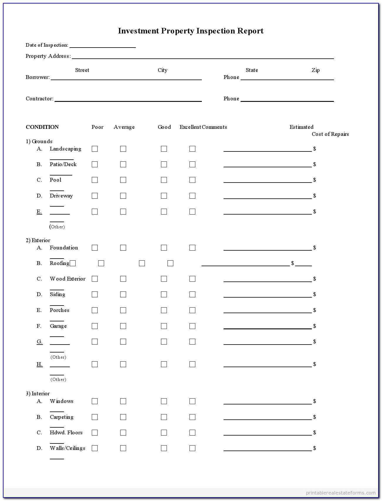 Commercial Property Inspection Report Template Awesome Regarding Commercial Property Inspection Report Template