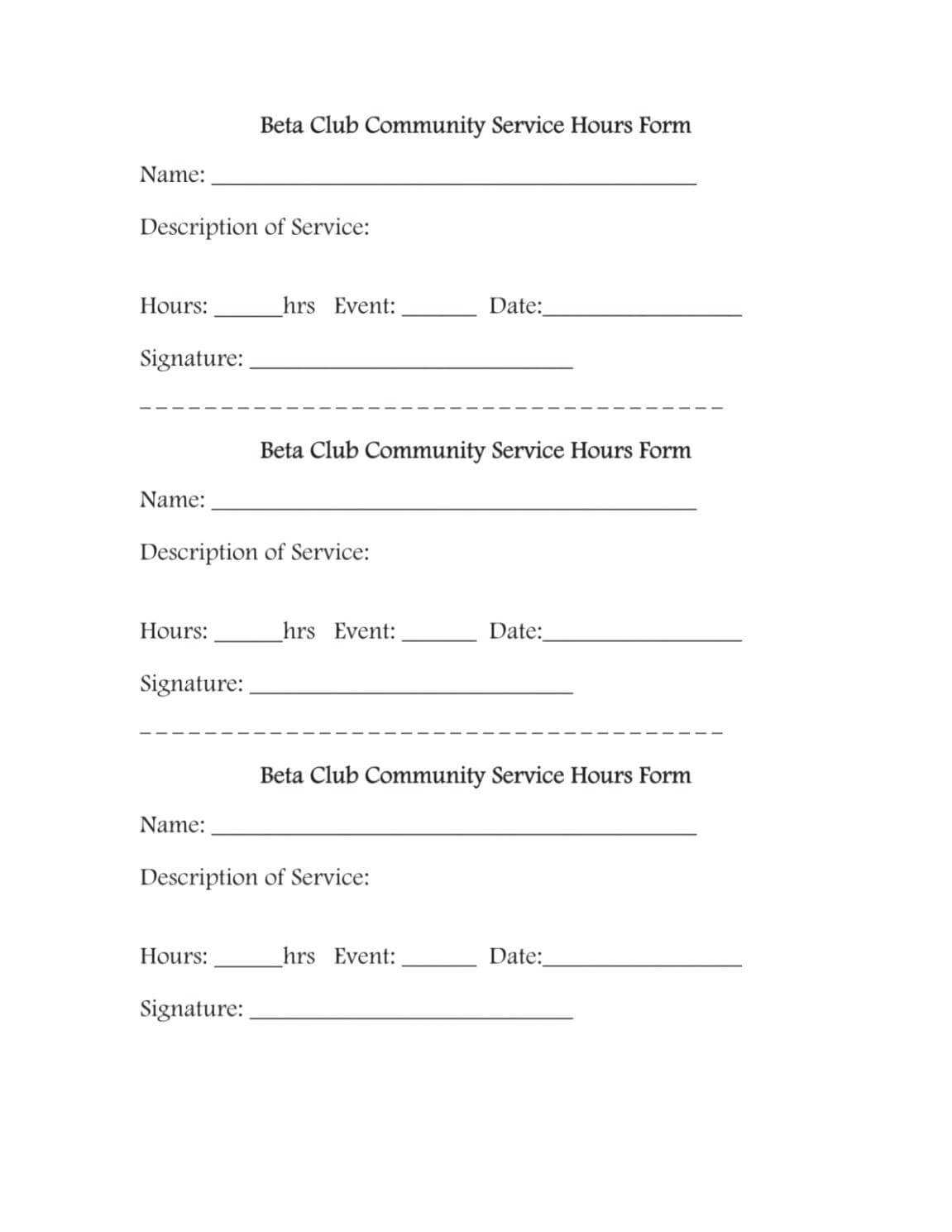 Community Service Template – Verypage.co Inside Volunteer Report Template