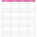 Complete Housekeeping Printable Set! – Gone Like Rainbows With Regard To Blank Cleaning Schedule Template