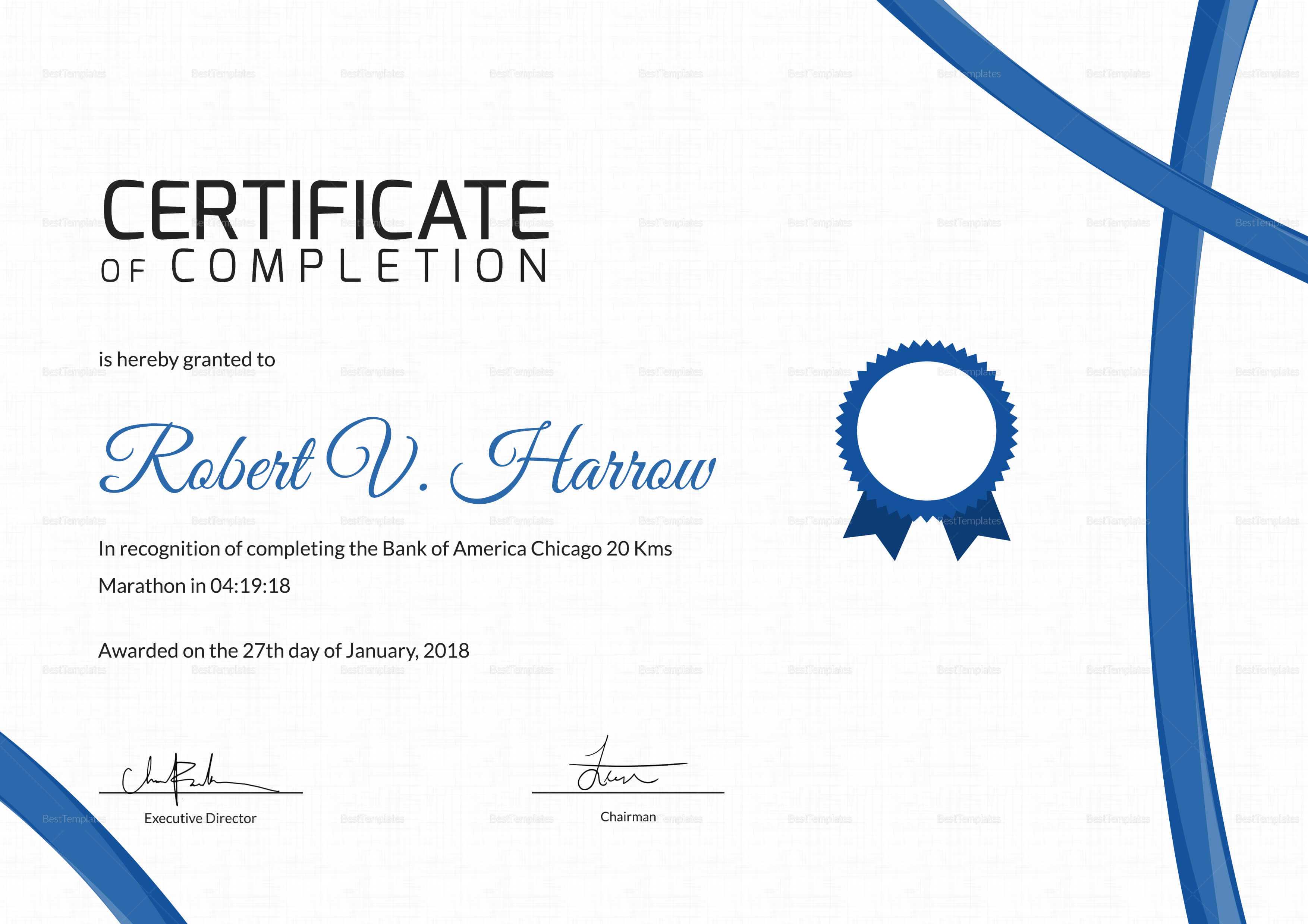 Completion Certificate Template Images – Free Certificates Pertaining To Practical Completion Certificate Template Jct