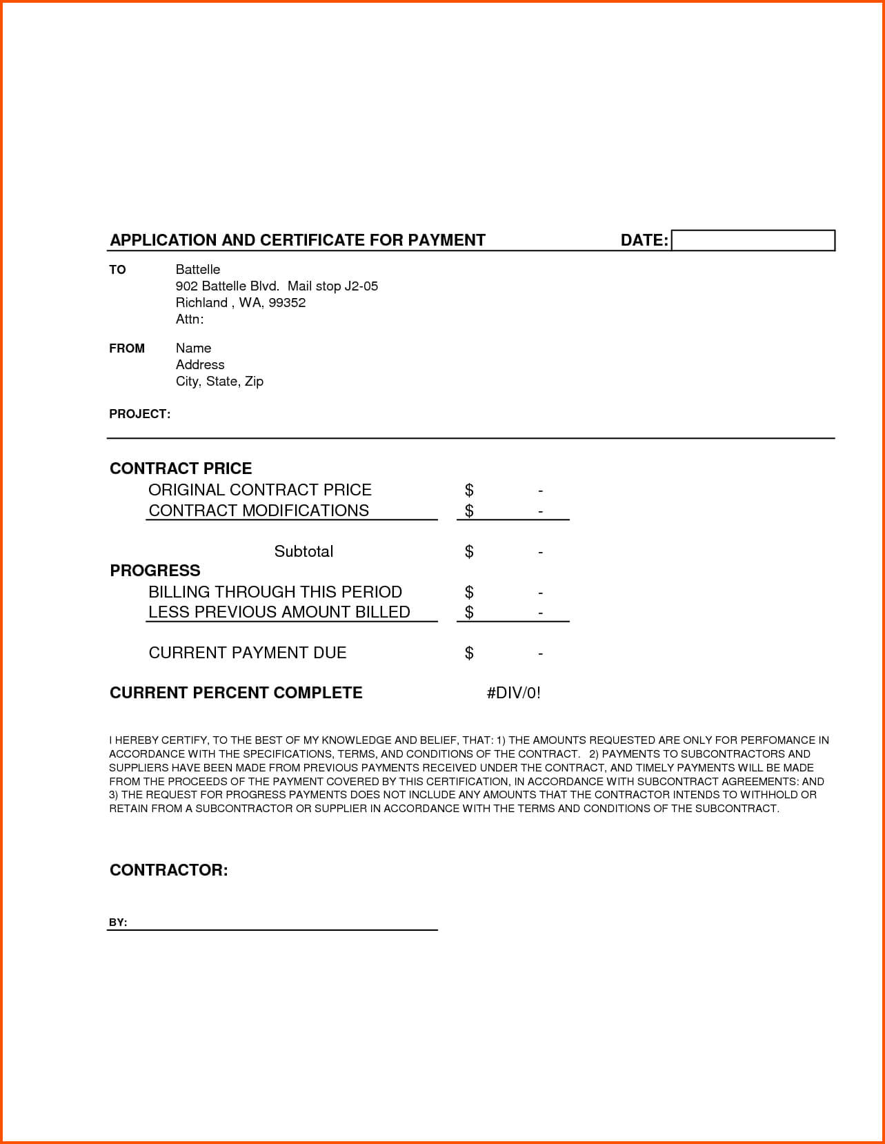 Completion Template Doc Certificate Certification Letter For With Regard To Certificate Of Completion Template Construction