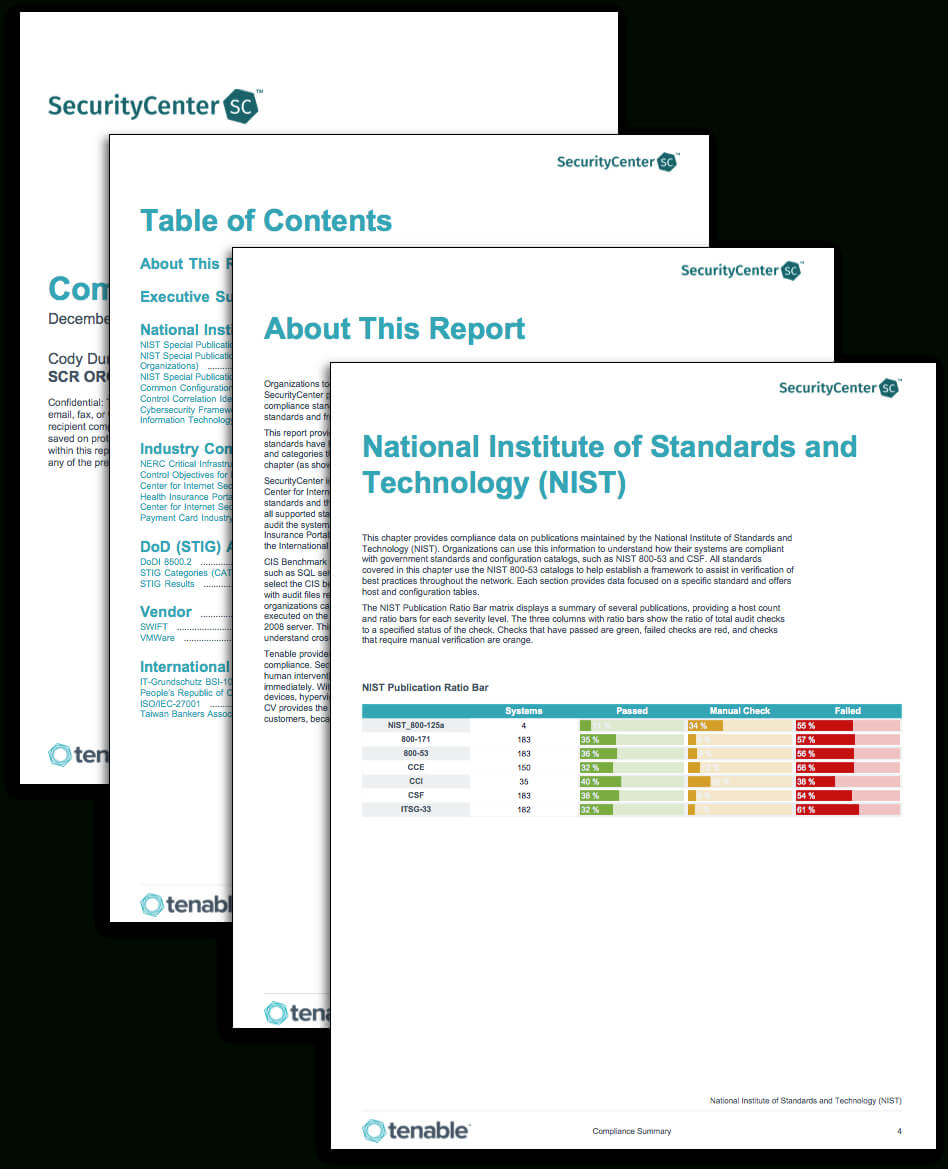 Compliance Summary Report – Sc Report Template | Tenable® For Pci Dss Gap Analysis Report Template
