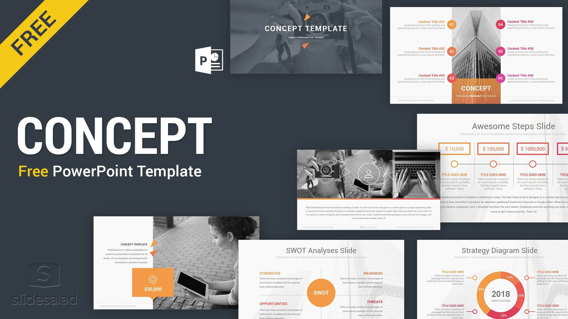Concept Free Powerpoint Presentation Template - Free With Free Powerpoint Presentation Templates Downloads