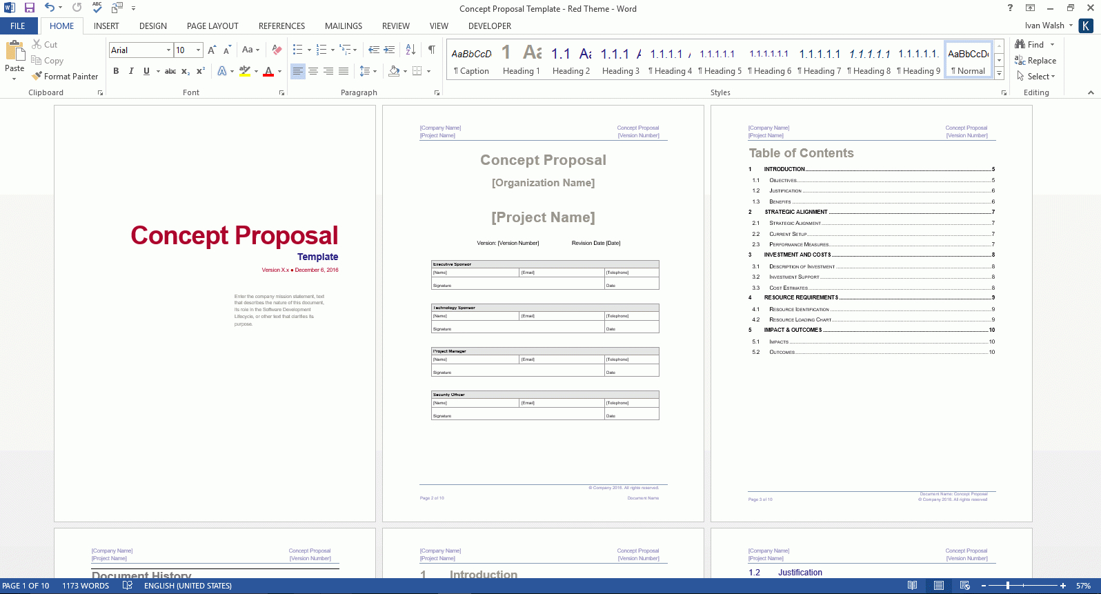 Concept Proposal (Ms Word) For Software Project Proposal Template Word