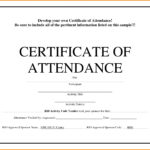Conference Attendance Certificate Samples Fresh Template Throughout Certificate Of Attendance Conference Template