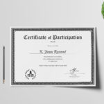 Conference Participation Certificate Design Template In Psd Regarding Conference Participation Certificate Template