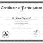 Conference Participation Certificate Template Regarding Conference Participation Certificate Template