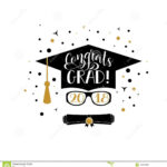 Congrats Grad 2018 Lettering. Congratulations Graduate Inside Graduation Banner Template