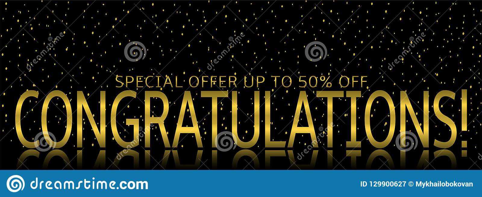 Congratulations Banner Template Stock Vector – Illustration With Regard To Congratulations Banner Template