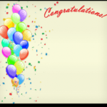 Congratulations Congrats Template Certificate With Congratulations Certificate Word Template