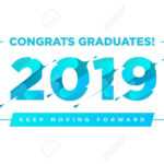 Congratulations Graduates Vector Logo. Graduation Background.. Within Graduation Banner Template