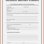 Construction Accident Report Form Template Best Ohs Incident With Ohs Incident Report Template Free
