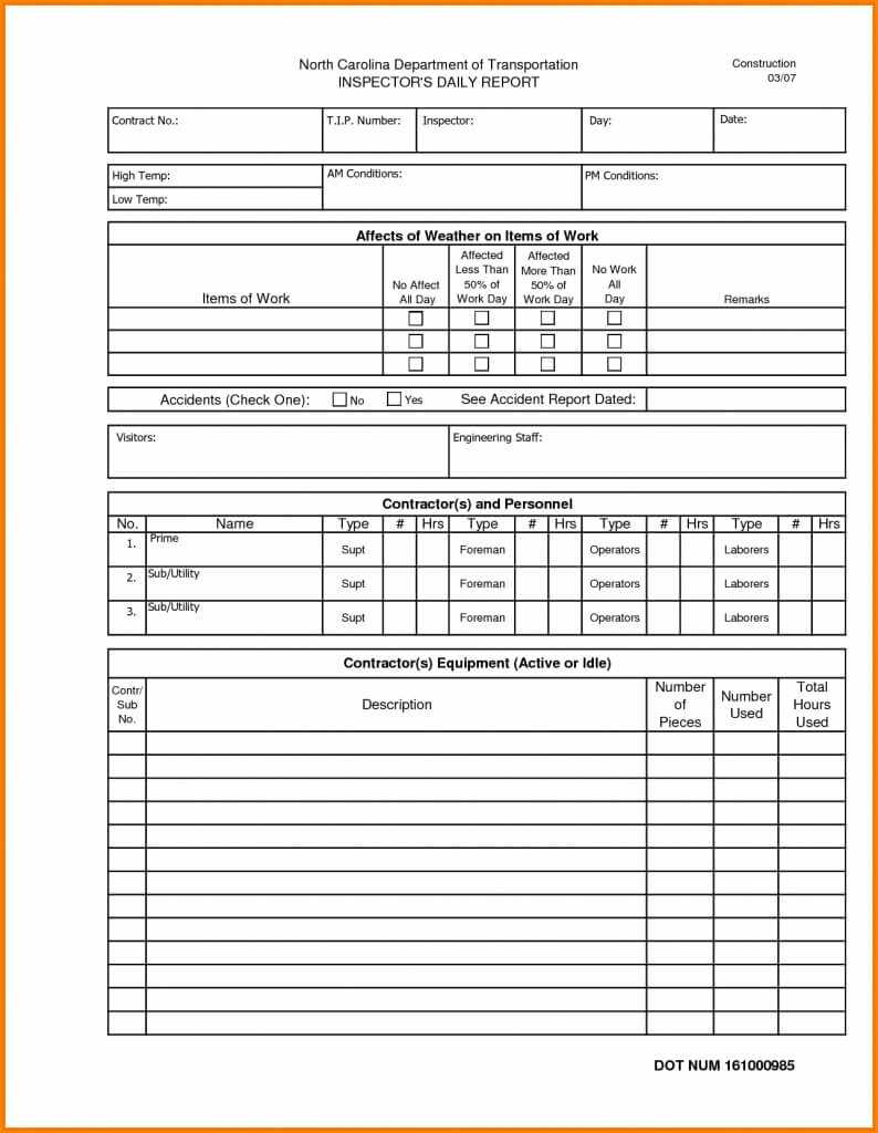 Construction Daily Progress Report Format Template Excel Pertaining To Superintendent Daily Report Template