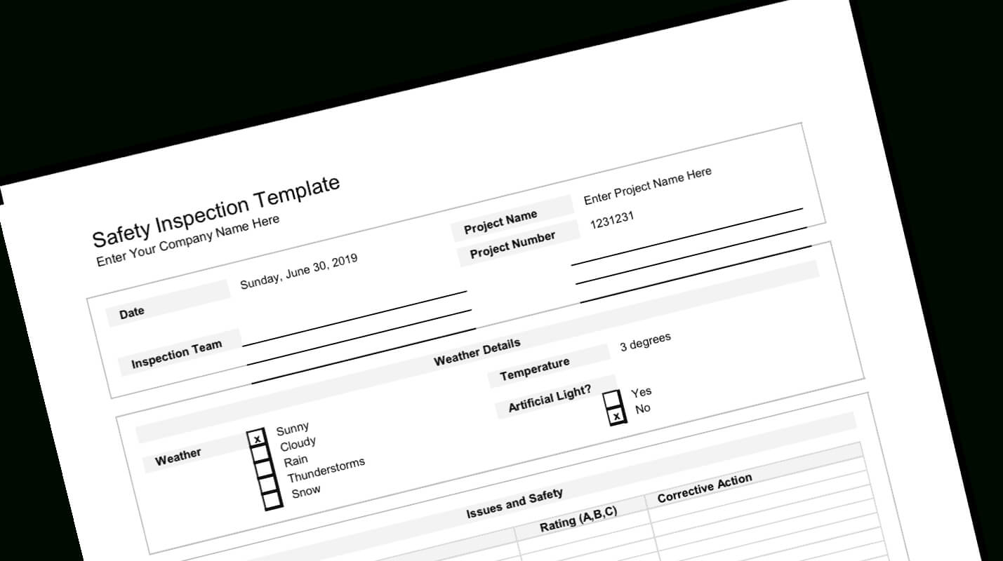 Construction Templates Archives – Construction Repository Pertaining To Construction Deficiency Report Template