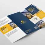 Construction Tri Fold Brochure #companies#construction In Adobe Illustrator Tri Fold Brochure Template