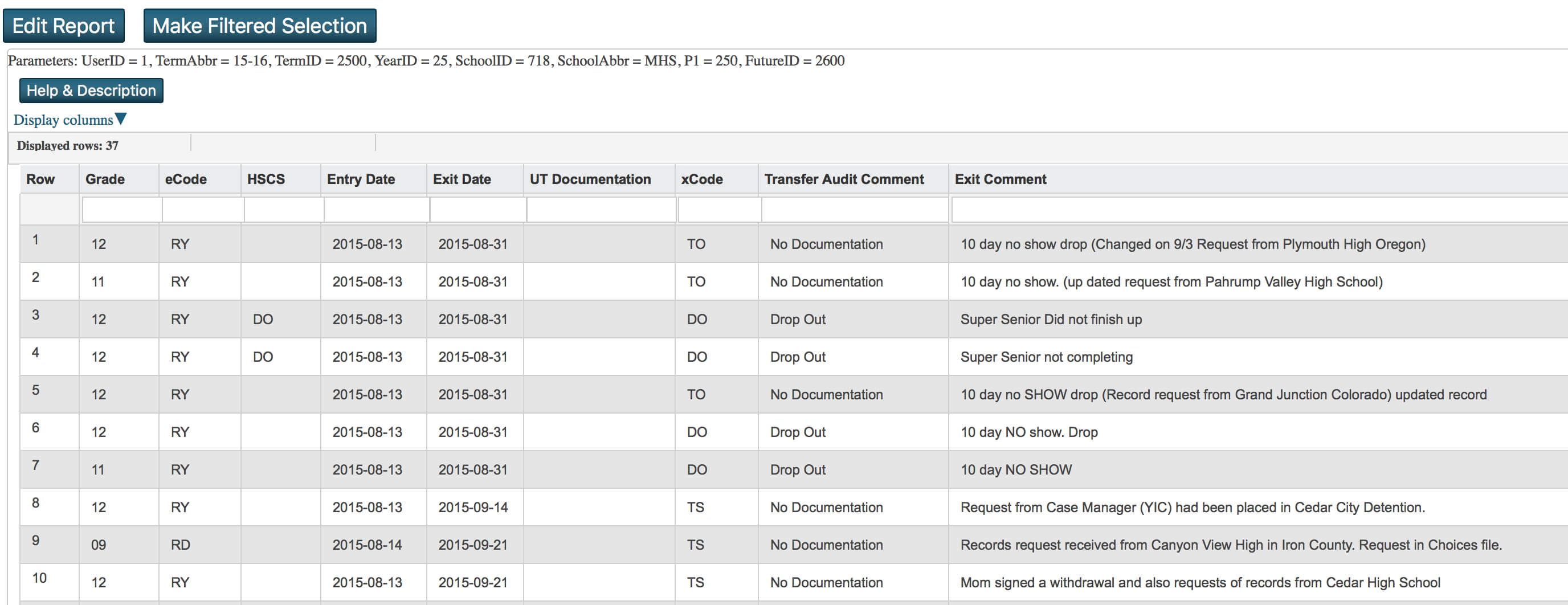 Contacts Pertaining To Powerschool Reports Templates