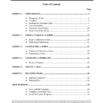 Contents Page Word 11 – Elsik Blue Cetane within Contents Page Word Template