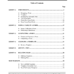 Contents Page Word 11 – Elsik Blue Cetane Within Contents Page Word Template