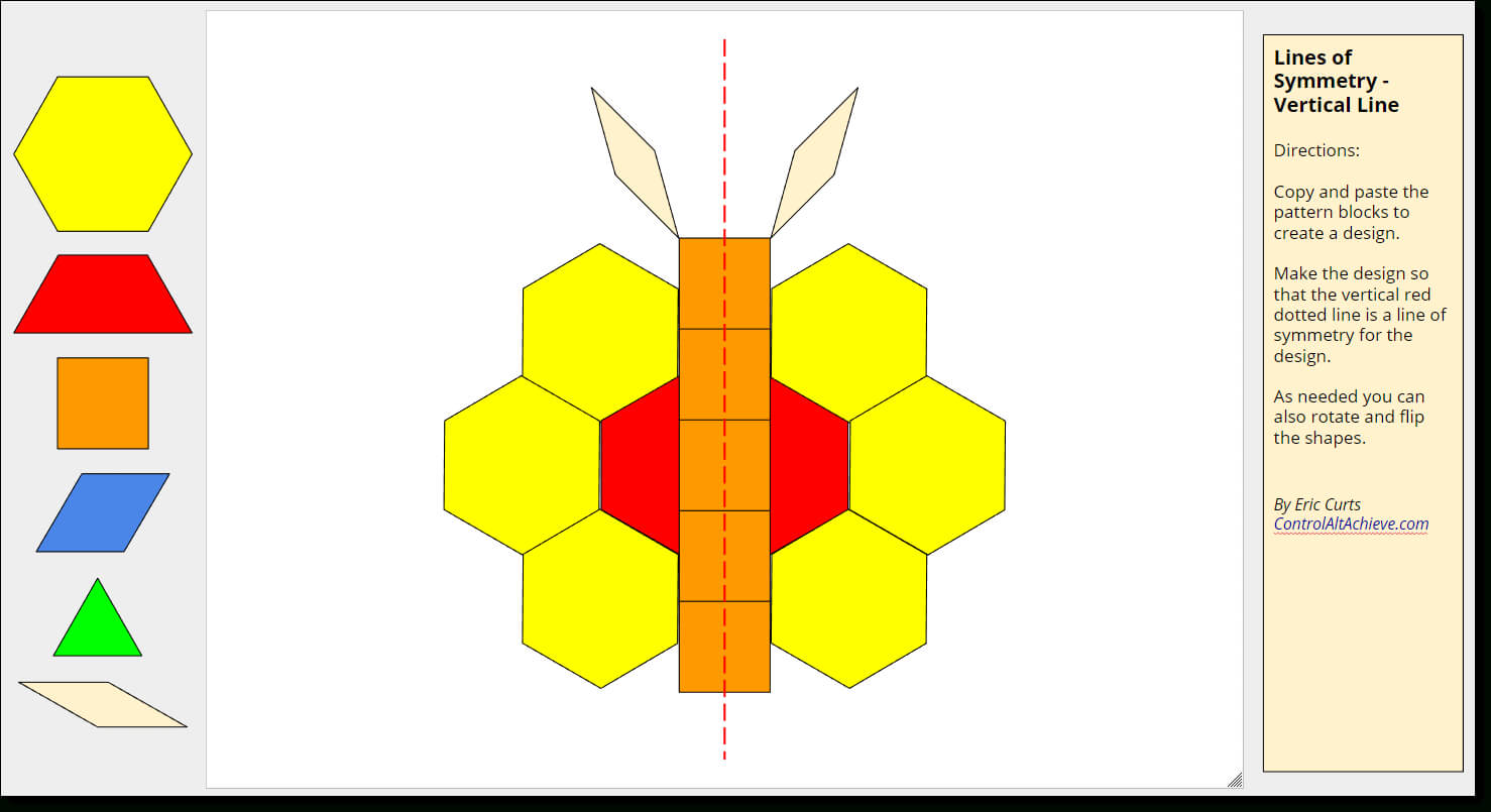 Control Alt Achieve: Pattern Block Templates And Activities With Blank Pattern Block Templates