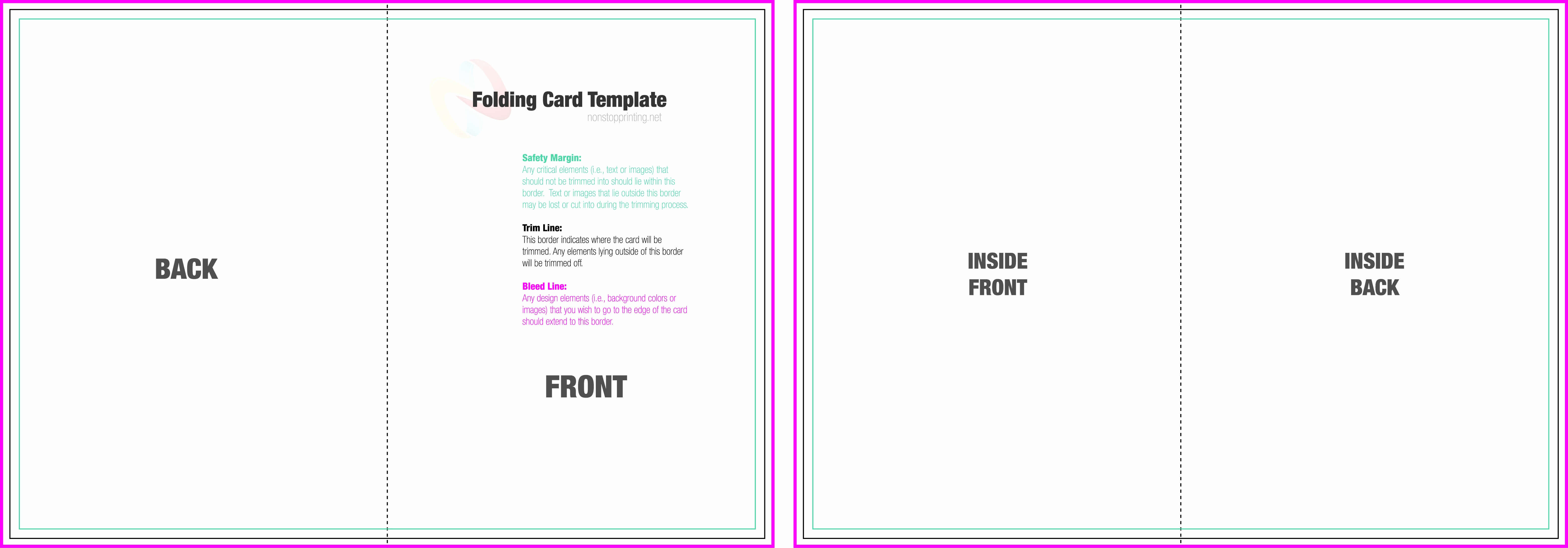 Cool Half Fold Greeting Card Template - Www.szf.se With Regard To Half Fold Greeting Card Template Word