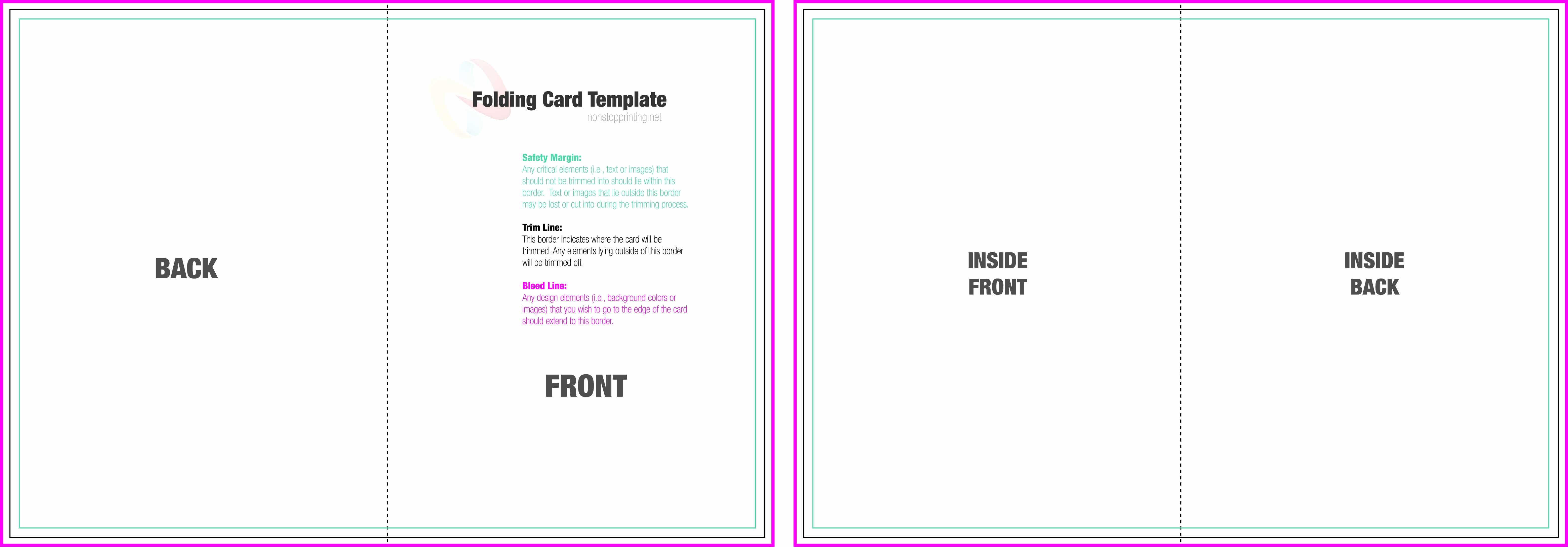 Cool Half Fold Greeting Card Template – Www.szf.se With Regard To Half Fold Greeting Card Template Word