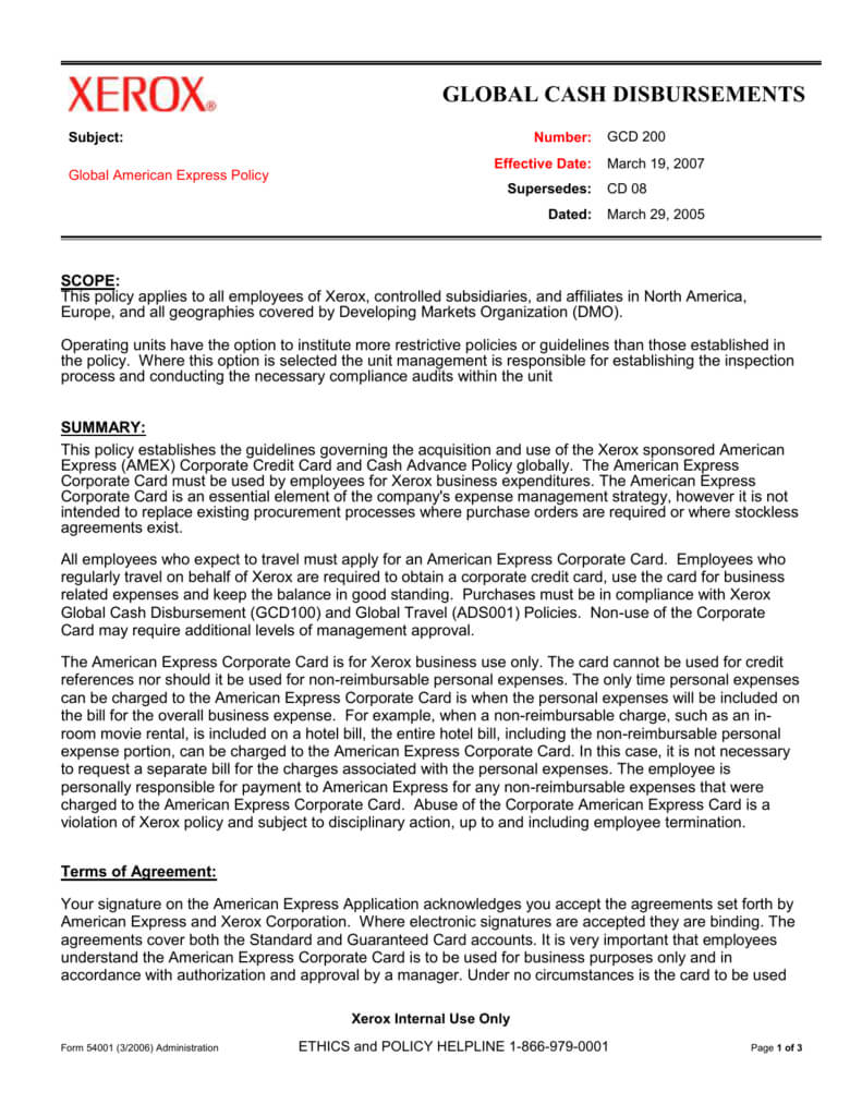 Corporate Functional Guide Template Inside Corporate Credit Card Agreement Template