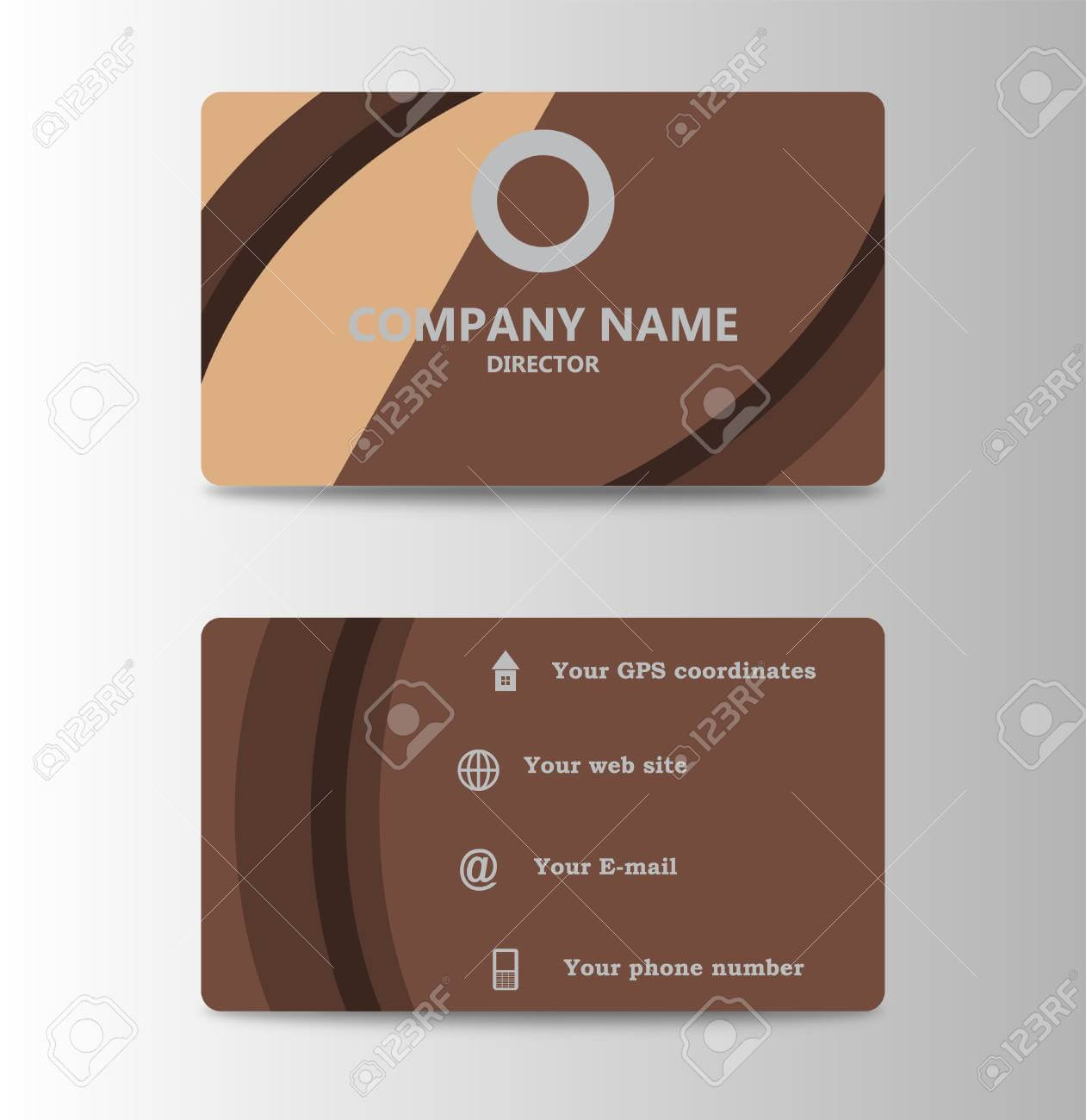 Corporate Id Card Design Template. Personal Id Card For Business.. Throughout Personal Identification Card Template