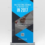 Corporate Roll Up Banner Design Template – Signage Print With Regard To Retractable Banner Design Templates