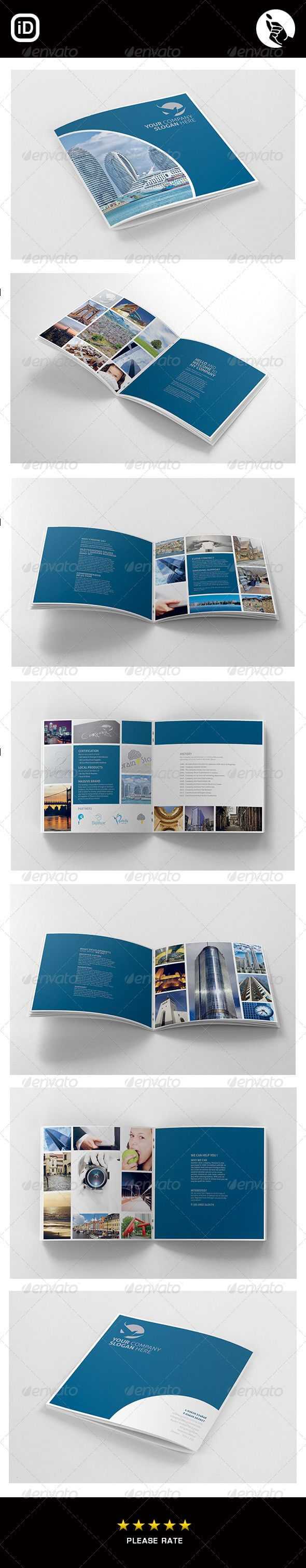 Corporate Square 12 Page Brochure | Design: Layout Intended For 12 Page Brochure Template