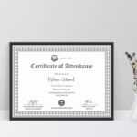 Course Attendance Certificate Template Inside Attendance Certificate Template Word