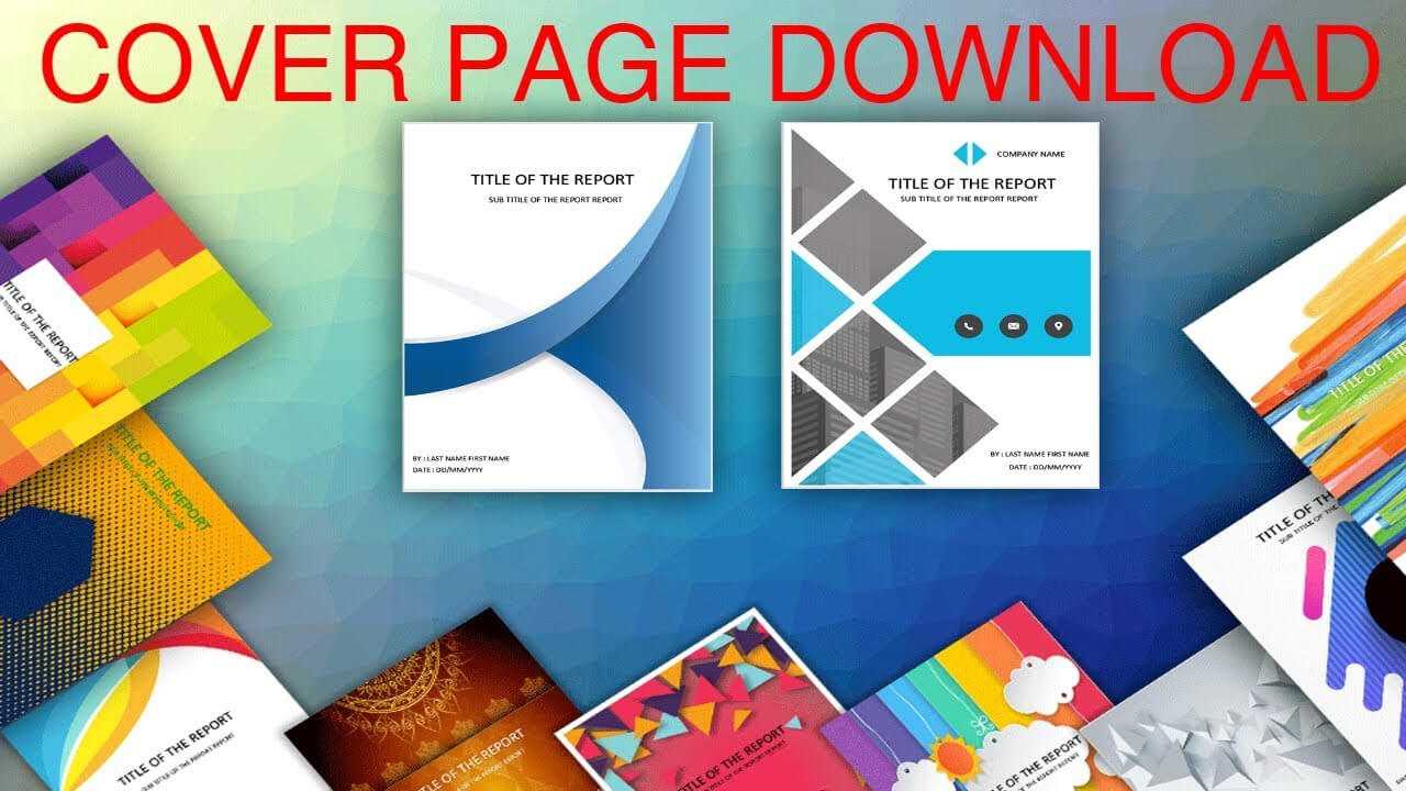 Cover Page In Word Template – Download Editable, Ready To Use (.docx) –  Page De Couverture Word With Regard To Cover Page Of Report Template In Word