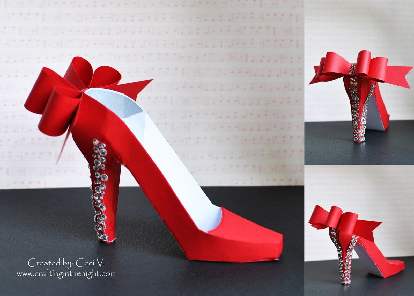 Crafting In The Night: 3D High Heel Shoe – Svgcuts | 3D With Regard To High Heel Shoe Template For Card