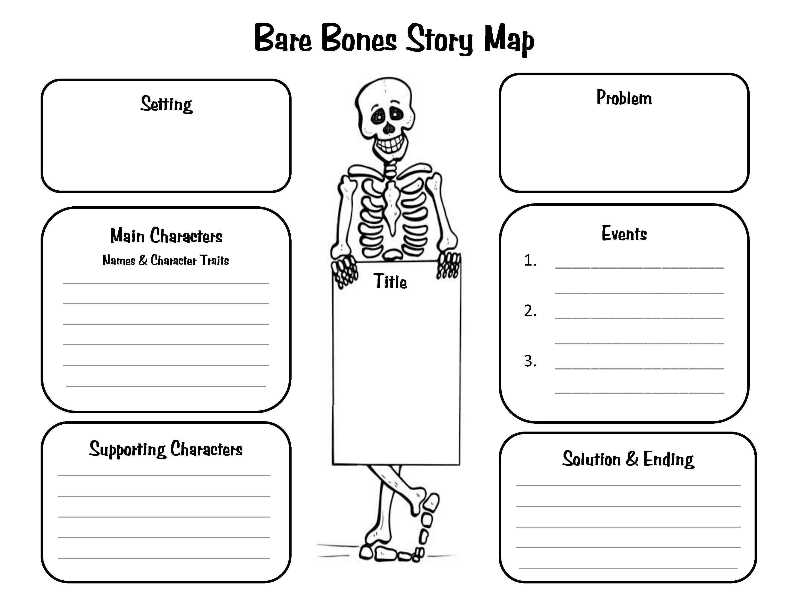 Crafty Symmetric Skeletons | Scholastic Throughout Story Skeleton Book Report Template