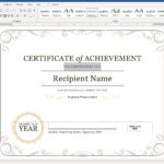 Create A Certificate Of Recognition In Microsoft Word Throughout Running Certificates Templates Free