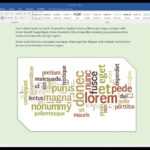 Create A Word Cloud In Microsoft Word In Free Word Collage Template