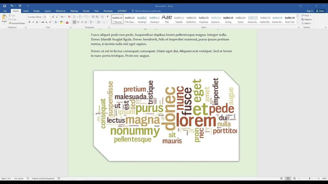 Create A Word Cloud In Microsoft Word In Free Word Collage Template