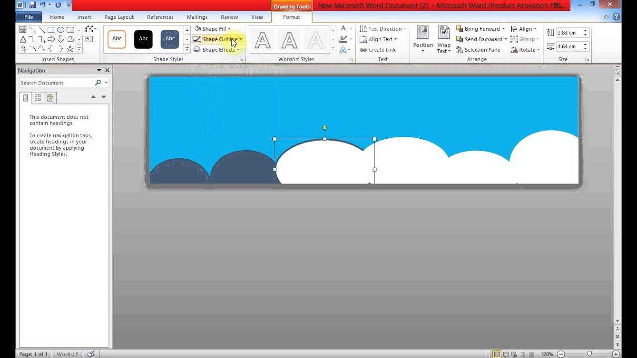 Create Banner Using Ms Word Inside Banner Template Word 2010