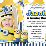 Create Own Minion Birthday Invitations Templates For Create With Minion Card Template