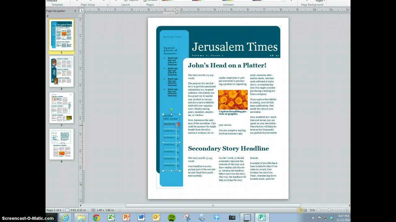 Create Your Magazine Content Intended For Magazine Template For Microsoft Word