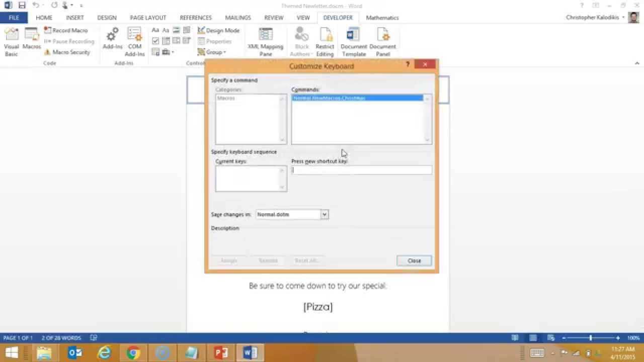 Creating A Macro Enabled Template In Word With Regard To Word Macro Enabled Template
