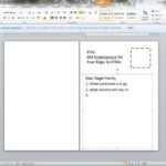 Creating A Postcard In Word Intended For Postcard Size Template Word