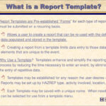 Creating And Using Hazrep Templates – Ppt Download With Regard To What Is A Report Template
