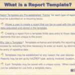 Creating And Using Hazrep Templates – Ppt Download With Regard To What Is A Report Template