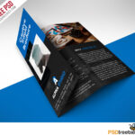 Creative Agency Trifold Brochure Free Psd Template Throughout Brochure 3 Fold Template Psd
